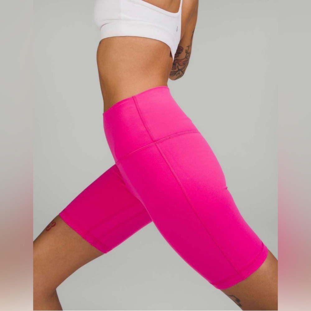 Lululemon Align High-Rise Short 8” Sonic Pink, Size 14 - Fuchsia Hot Pink Neon - Picture 11 of 12
